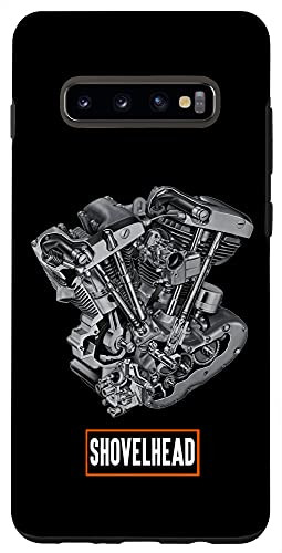 Galaxy S10 plus Vintage HD Motorcycle VTwin ShovelHead Engine Classic Biker Case