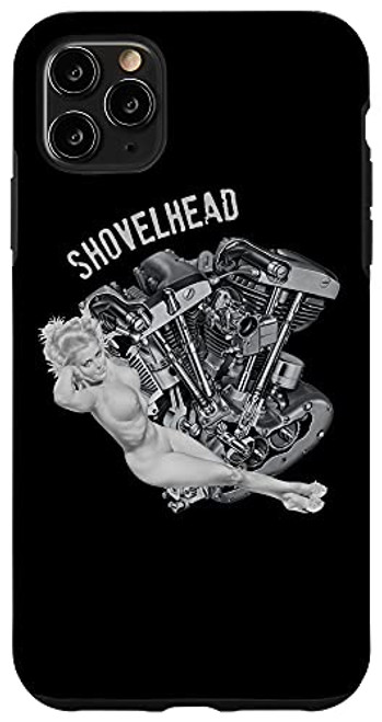 iPhone 11 Pro Max Vintage HD Motorcycle VTwin ShovelHead Engine PinUp Girl Case iPhone 11 Pro Max Vintage HD Motorcycle VTwin ShovelHead Engine PinUp Girl Case