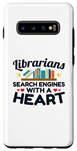 Galaxy S10 plus Librarians Search Engines With a Heart Librarian Library Case