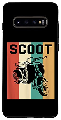 Galaxy S10 plus Retro Motorcycle Decor Skull Motorcycle Engine Tools Power V Case