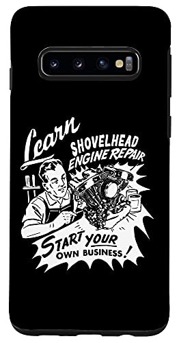 Galaxy S10 Retro Learn Shovelhead Engine Repair Vintage HD VTwin Gear Case
