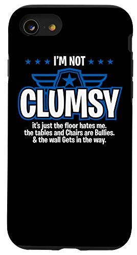 iPhone SE -2020- / 7 / 8 It's Just The Floor Hates Me Humor Funny Sarcastic Dad Gift Case