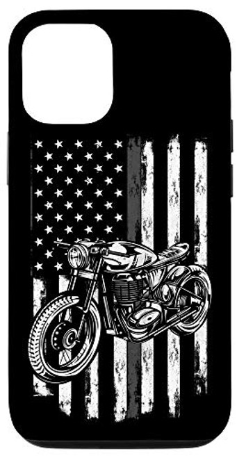 iPhone 12/12 Pro Vintage Retro Motorcycle USA Flag Funny Motorcycle Engines Case iPhone 12/12 Pro Vintage Retro Motorcycle USA Flag Funny Motorcycle Engines Case
