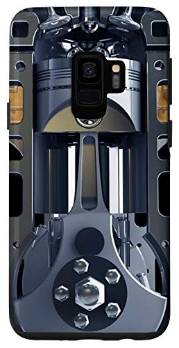 Galaxy S9 Mechanic Engine Metal Piston Cylinders Metal PC Case