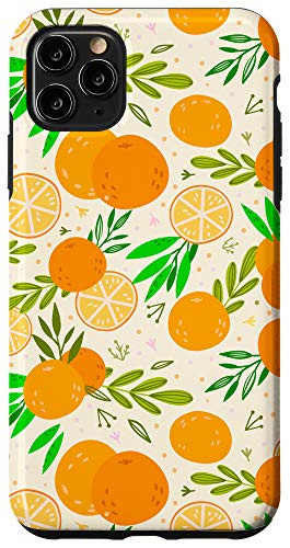 iPhone 11 Pro Max Orange Fruit Slices Pattern Summer Food Citrus Fruit Oranges Case