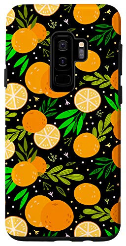 Galaxy S9 plus Orange Fruit Slices Pattern Summer Food Citrus Fruit Oranges Case