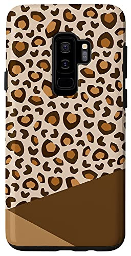 Galaxy S9 plus Cute Leopard Pattern Cheetah Print Aesthetic Beige Brown Case