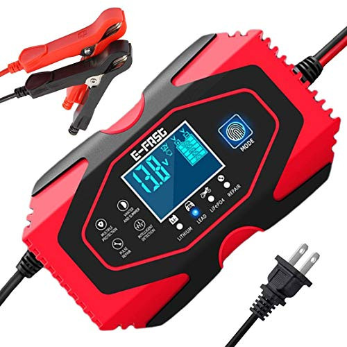 BUDDYGO C990 Car Battery Charger and Maintainer, 6Amp Fully Automatic Intelligent Automotive Battery Charger with 3 Charging Stages to Maintain for Automotive and Motorcycle Batteries