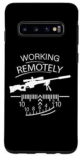 Galaxy S10 Working Remotely - Sniper - Remote Job Funny Case