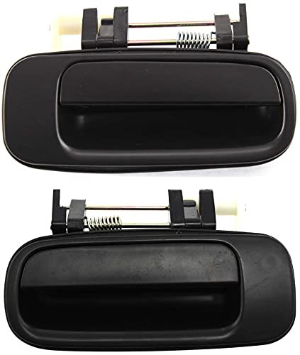 Garage-Pro Aftermarket Rear Exterior Door Handle Compatible with 1992-1996 Toyota Camry Plastic, Textured, DX/SE Models, Set of 2, Driver and Passenger Side