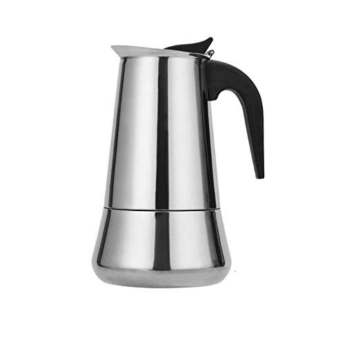 YSISLY Stovetop Espresso Maker, 2-12 Cup Stainless Steel Percolator Italian Coffee Maker Induction Cooker Suitable -B 450ML-