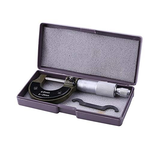 Yadianna 0-25mm/0.01mm Outside Micrometer Caliper Precision Gauge Vernier Caliper Measuring Tools Micrometer -Color : A-