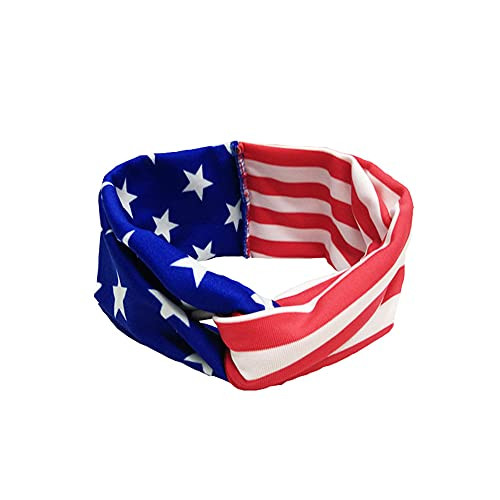 4th of July Baby Headband American Flag Star Stripe Bow Hairband Toddler Kids Girls Independence Day Headwear -Cross- 4th of July Baby Headband American Flag Star Stripe Bow Hairband Toddler Kids Girls Independence Day Headwear -Cross-