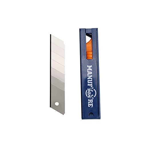 MANUFORE 18mm Box Cutter Utility Knife Blades, Snap-Off Blades - 100 Pack