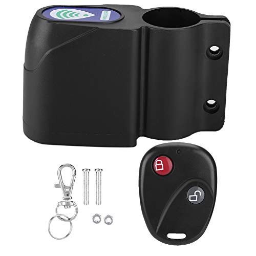 ASHATA Bicycle Alarm Wireless Anti-Theft Motorcycle Bike Lock Alert Cycling Security Lock with Remote Control