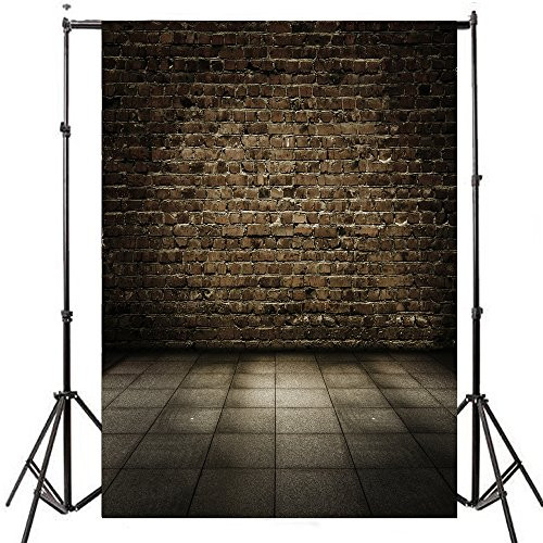 Photography Backdrop 5x7FT Brick Wall Wood Floor Backdrop Background For Photography Studio Shooting