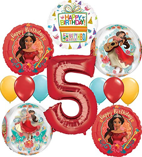 Princess Elena Party Supplies 5th Birthday Orbz Balloon Bouquet Decorations