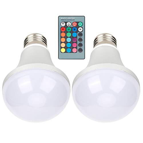 Light Bulb - E27 RGB Light Bulb 60W LED Color Changing Remote Control Energy Saving Bulb Lamp 85V?265V