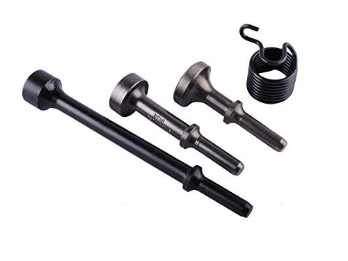 Air Hammer Smoothing Bit Pneumatic Chisel Bits Set, Long Air Hammer Tool Kit Sets with Spring by Ketofa