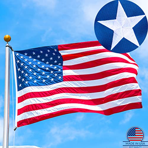 American Flag 3x5 Outdoor - Made In Usa 3x5 American Flag Embroidered Stars Heavy Duty?Us Usa Flag 3x5 Stitched Stripes Outdoor American Flags Nylon 3x5 Embroidered Outside All Weather United States Flag American Flag 3x5 Outdoor - Made In Usa 3x5 American Flag Embroidered Stars Heavy Duty?Us Usa Flag 3x5 Stitched Stripes Outdoor American Flags Nylon 3x5 Embroidered Outside All Weather United States Flag