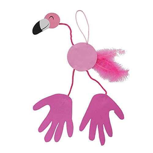 Flamingo Handprint Craft Kit-12 - Crafts for Kids and Fun Home Activities