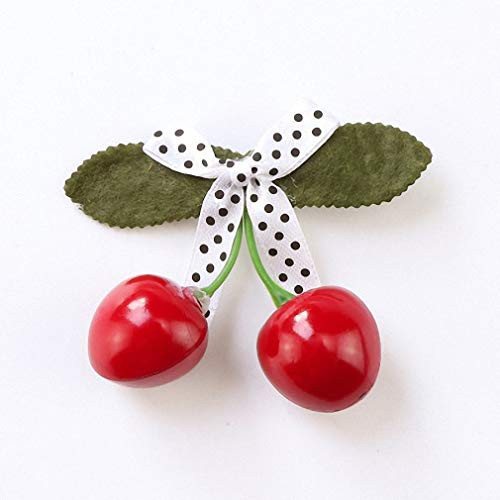 Pudwy Girls Cute Cherry Bow Hairpins Princess Barrettes Headwear Hair Holder Children Hari Clips Headbands Kids Hair Accessories 1