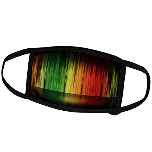 3dRose A Multi-Colored Theater Curtain Against A Mirrored Floor - Face Covers -fc-213758-1-