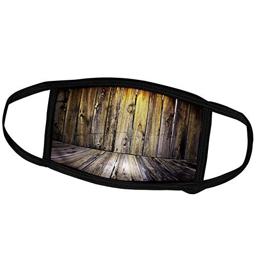 3dRose Wooden Floor with Wooden Wall Room Effect - Face Covers -fc-213811-1-