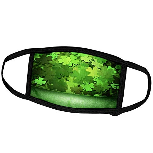 3dRose Green Floor with Four Leaf Clover Wall Room Effect - Face Covers -fc-213890-1-