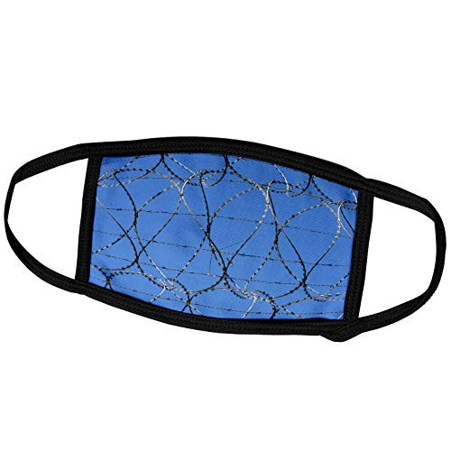 3dRose Danita Delimont - Industrial - Barbed Wire Fence. - Face Covers -fc-343722-2-