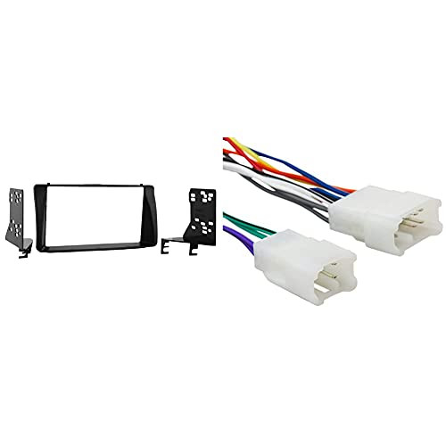 Metra 95-8204 Double DIN Installation Kit for 2003-up Toyota Corolla Vehicles and Scosche TA02B Compatible with Select 1984-17 Toyota Power/Wire Harness for Aftermarket Stereo Installation Metra 95-8204 Double DIN Installation Kit for 2003-up Toyota Corolla Vehicles and Scosche TA02B Compatible with Select 1984-17 Toyota Power/Wire Harness for Aftermarket Stereo Installation