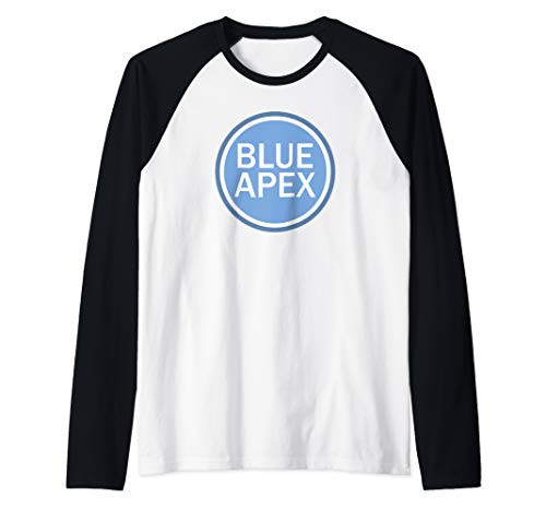 Blue Apex Round Raglan Baseball Tee