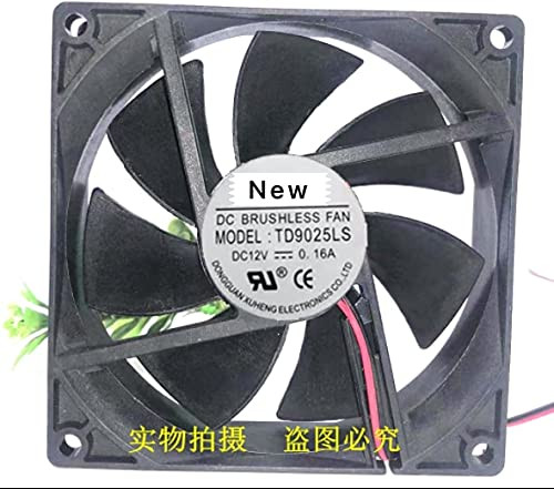 Davitu Remote Controls - For Emacro For TONON TD9025LS DC 12V 0.16A 90x90x25mm 2-wire Server Cooling Fan
