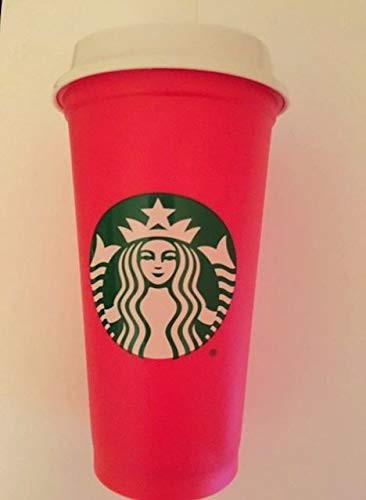 Starbucks Reusable Red Cup with Lid Holiday 2018