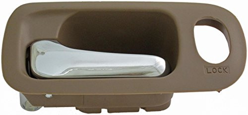 Dorman 92686 Front Driver Side Interior Door Handle for Select Honda Models, Brown and Chrome