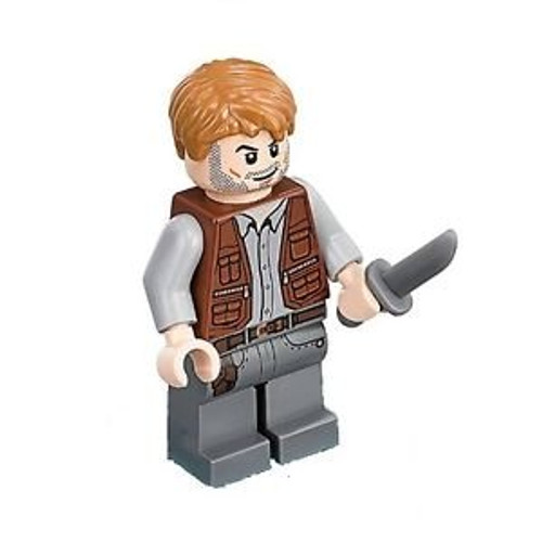 LEGO Jurassic World Park Minfigure - Owen Grady with Knife