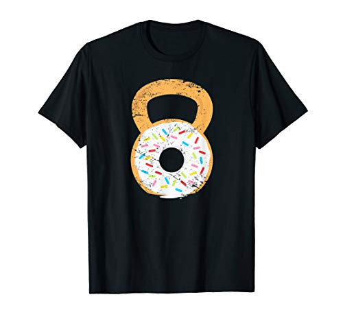 Kettlebell Donut, Funny Doughnut Fitness Joke T-Shirt T-Shirt