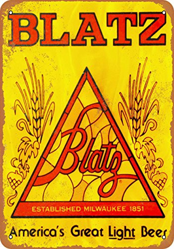Wall-Color 7 x 10 Metal Sign - 1970s Blatz Beer - Vintage Look