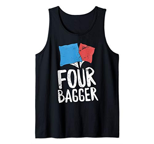 Four Bagger Funny Cornhole Winner Bean Bag Toss Tailgate Tank Top