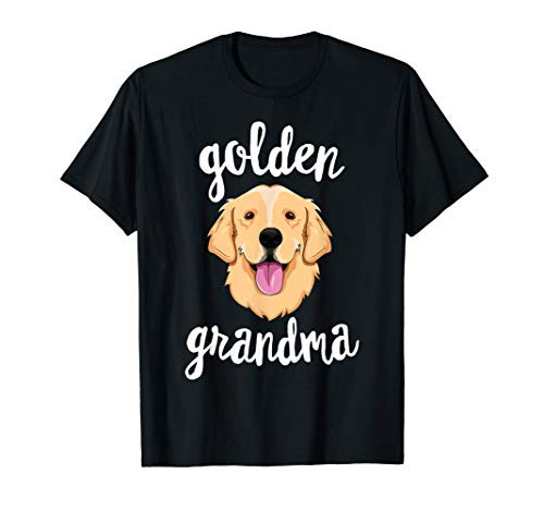 Golden Retriever Grandma T-Shirt Women Mom Dog Owner T-Shirt