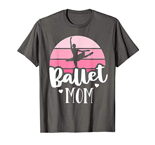 Retro Ballet Mom Pink Ballerina Shirt Vintage Dance Mom T-Shirt