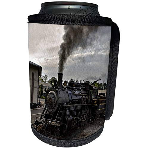 3dRose Roni Chastain Photography - Photo of a steam engine - Can Cooler Bottle Wrap -cc-173601-1-