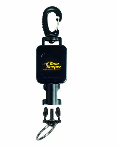 Hammerhead Industries Gear Keeper Small Scuba Flashlight Retractor RT4-5912 - Features Heavy-Duty Swiveling Snap Clip Mount with QC-II Split Ring Accessory - Made in USA