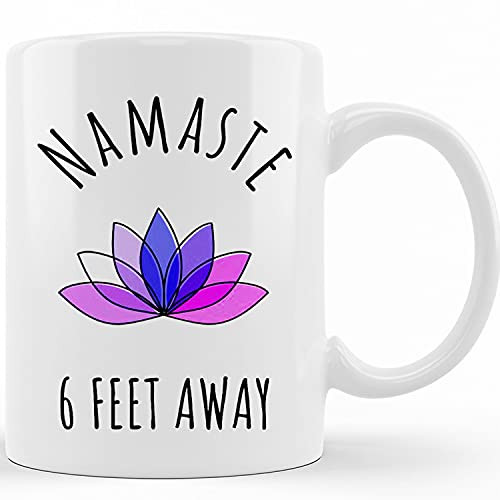 Funny Namaste 6 Feet Away Coffee Mug, Funny Work From Home Mugs, Remote Working Mug, Funny Working From Home Mug Cup, Quarantine Coffee Mugs, Ceramic Novelty Coffee Mugs 11oz, 15oz Mug, Tea Cup, Gift Funny Namaste 6 Feet Away Coffee Mug, Funny Work From Home Mugs, Remote Working Mug, Funny Working From Home Mug Cup, Quarantine Coffee Mugs, Ceramic Novelty Coffee Mugs 11oz, 15oz Mug, Tea Cup, Gift
