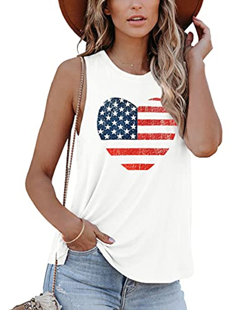 For G and PL Womens July 4th Patriotic Cotton Tank Tops Star Striped American Flag Sleeveless Shirt USA M For G and PL Womens July 4th Patriotic Cotton Tank Tops Star Striped American Flag Sleeveless Shirt USA M