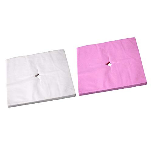 yotijar 200 Pcs Disposable Face Rest Cradle Cushion Covers for Spa Massage Bed Pillow