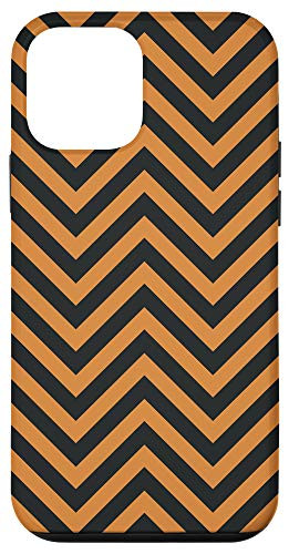 iPhone 12 mini CUTE AUTUMN FALL HALLOWEEN PHONE CASES ORANGE BLACK CHEVRON Case