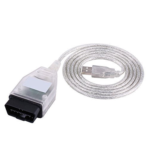 Car K + DCAN OBD2 Diagnostic USB Cable, Diagnostic Connector Cable-OBD2 OBDII Tool Cable INPA Ediabas K + DCAN USB Interface For BMW
