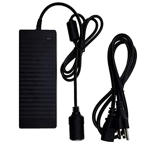 Jieyitech 12V 10A Car Adapter,AC to DC Converter 110V ~ 240V to 12V Power Supply Adapter Car Cigarette Lighter Socket AC/DC Transformer for Car Vacuum Cleaner, Car Refrigerator and Other Car Devices