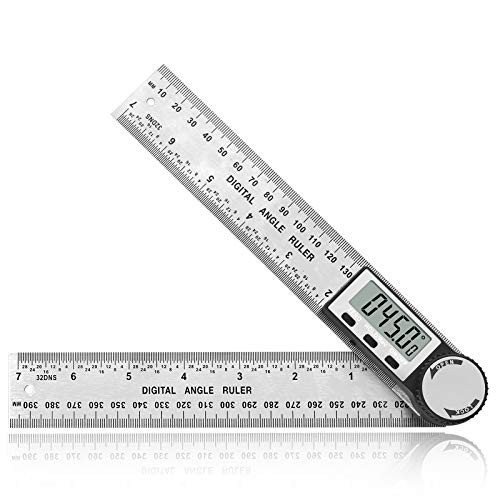 Angle Finder, eSynic Digital Angle Finder Protractor 8 Inch/200mm Stainless Steel Angle Finder Tool With Zeroing Resetting Data Holding LCD Display for Woodworking,Construction,Repairing etc Angle Finder, eSynic Digital Angle Finder Protractor 8 Inch/200mm Stainless Steel Angle Finder Tool With Zeroing Resetting Data Holding LCD Display for Woodworking,Construction,Repairing etc